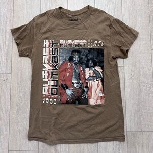 Outkast ATL Graphic T-Shirt Hip Hop Tee Brown Size Small